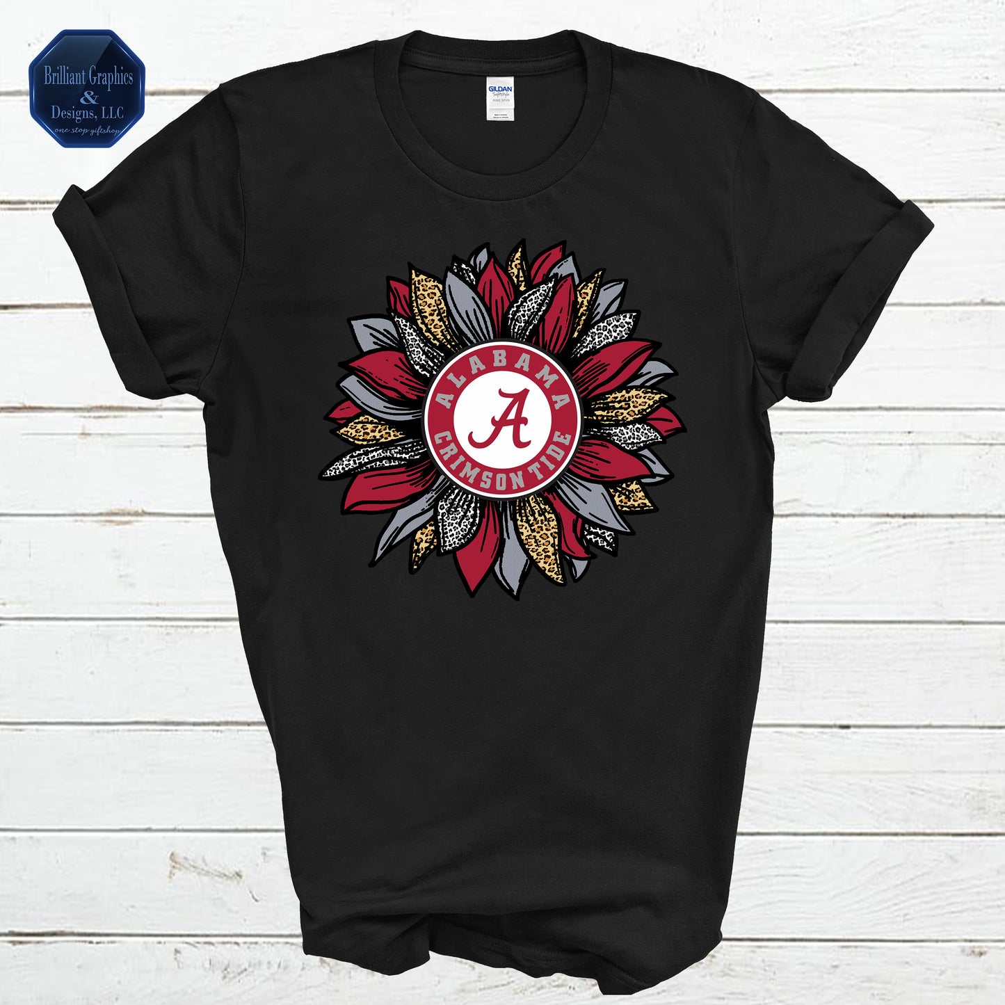 Alabama Crimson Tide Fan Sunflower T-Shirt