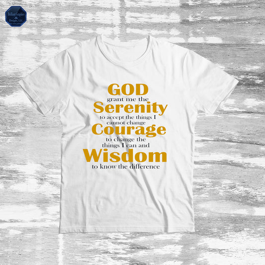 Serenity Prayer Inspirational T-shirt