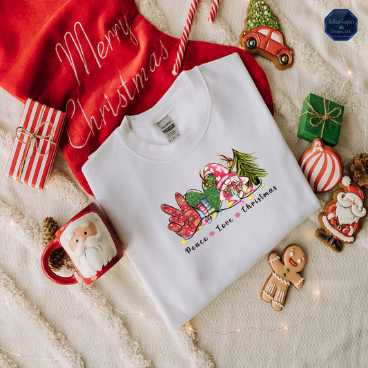 Peace, Love and Christmas Sweatshirt