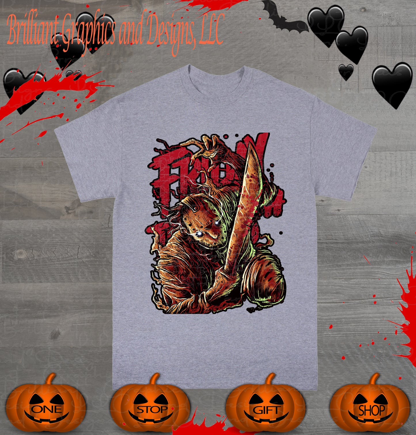 Halloween Horror/Slasher Movie T-shirt