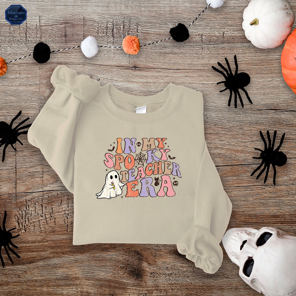 In My Spooky Teacher Era, Retro Halloween Sweatshirt
