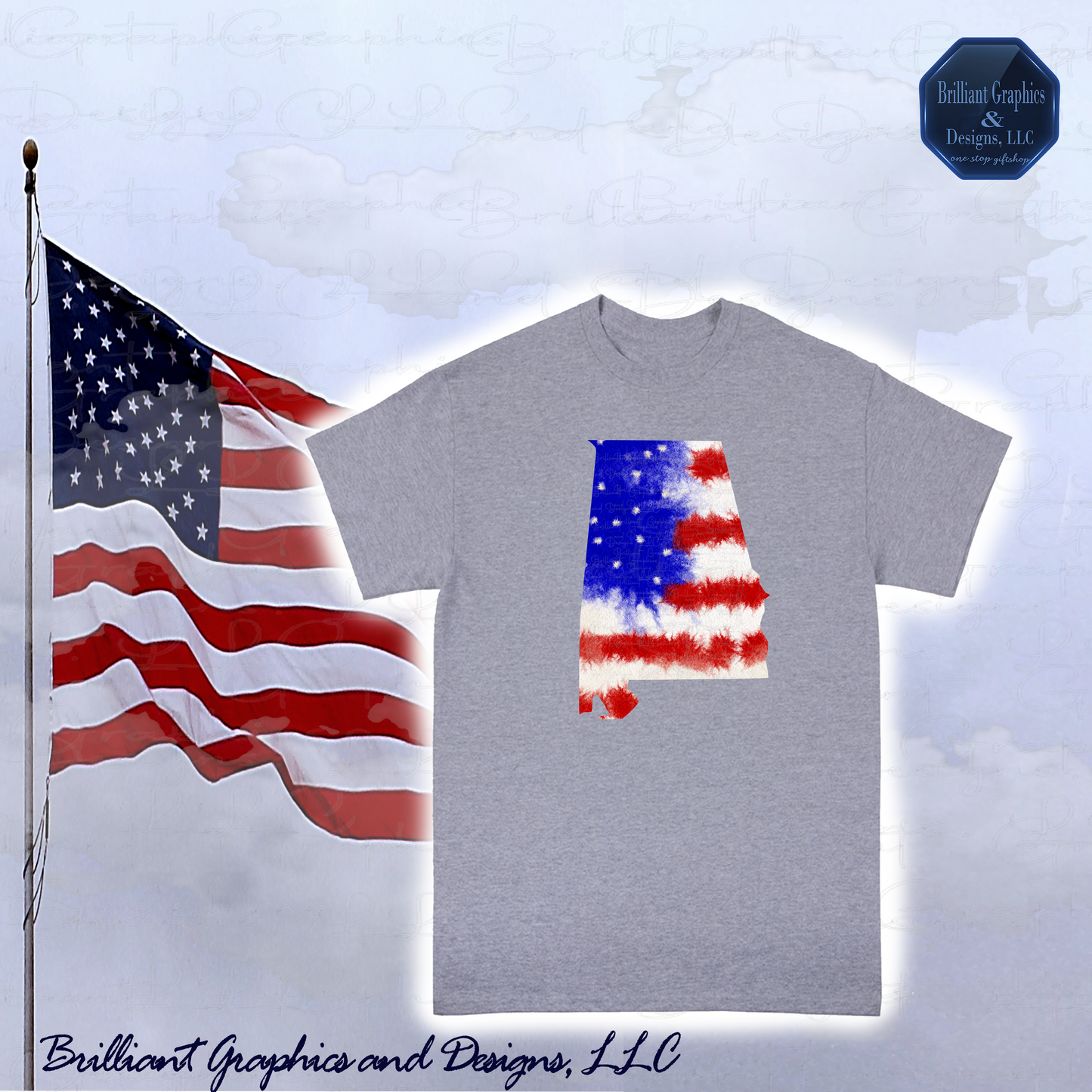 Patriotic Alabama T-shirt