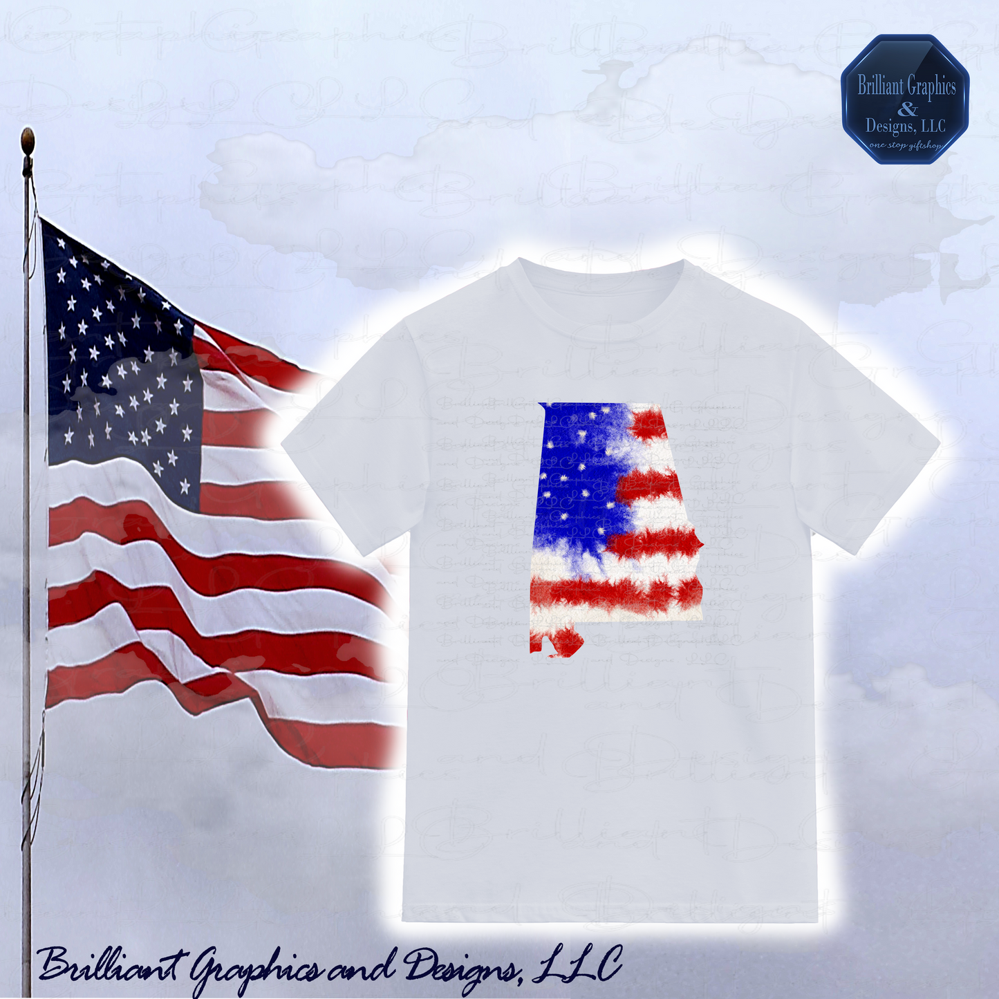 Patriotic Alabama T-shirt