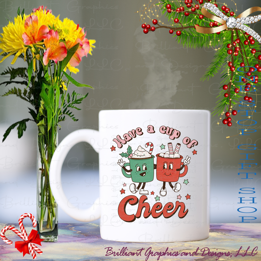 Cup of Cheer Retro Holiday Cup