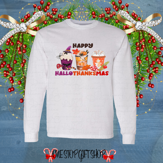 HalloThanksMas Holiday Shirt