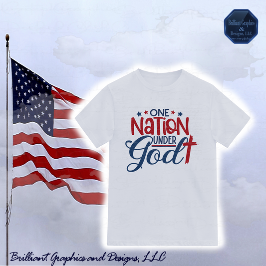 One Nation Under God Patriotic T-shirt