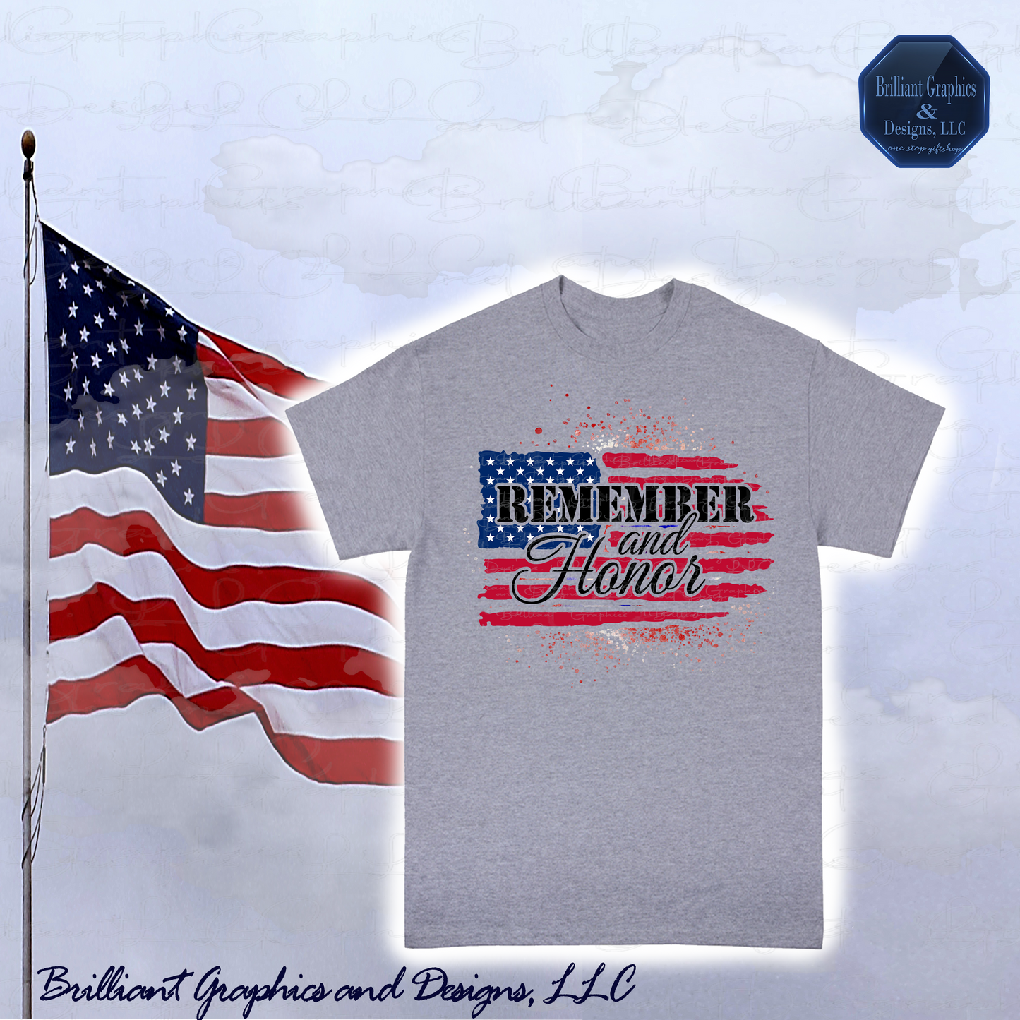 Remember and Honor USA Veterans Appreciation T-shirt
