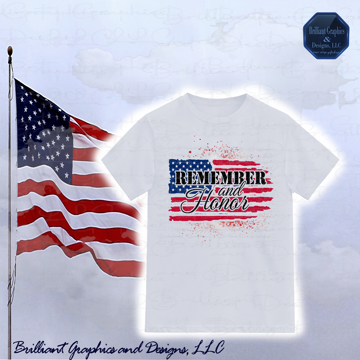 Remember and Honor USA Veterans Appreciation T-shirt