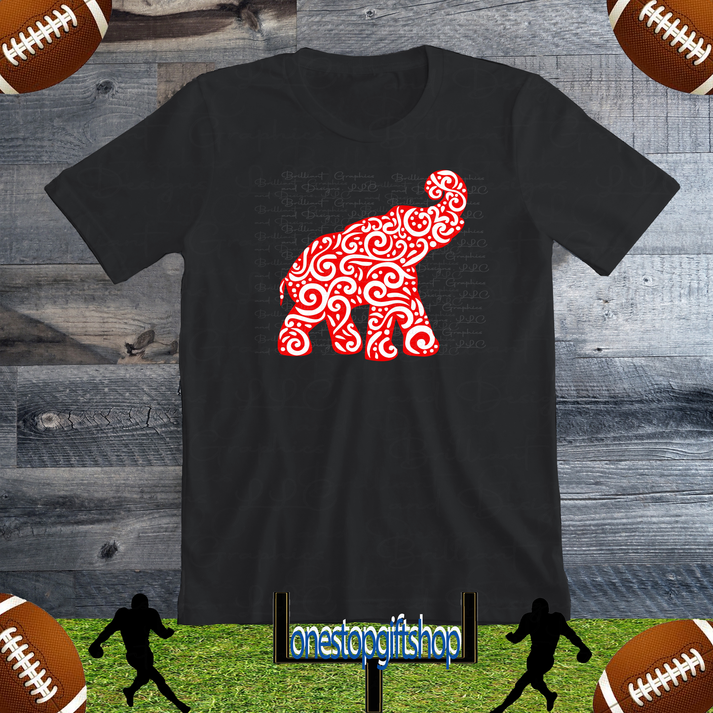 Alabama Football Fans Elephant T-shirt