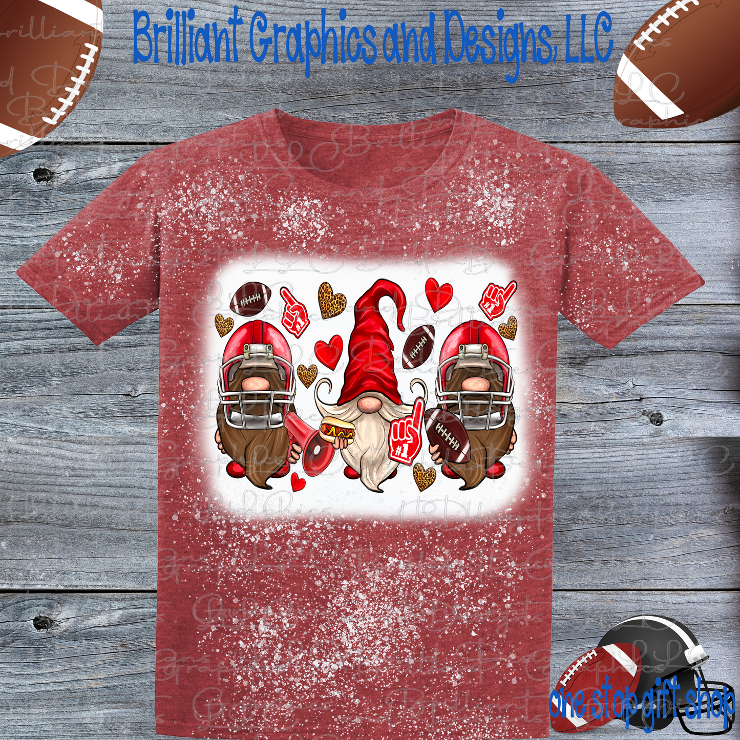Football Gnomes Game Day Fun T-shirt